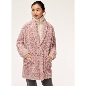Aritzia Wilfred Free Plush Jacket in Fading Pink